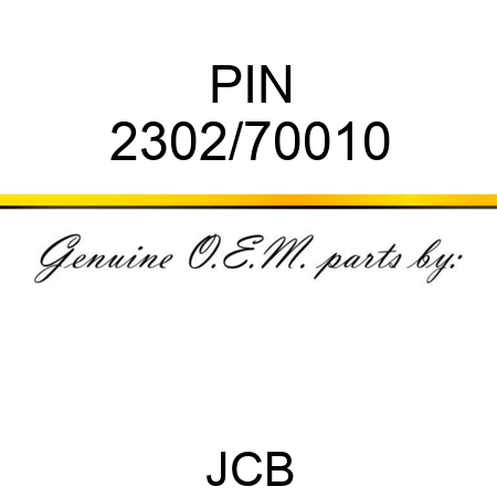 PIN 2302/70010