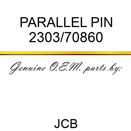 PARALLEL PIN 2303/70860
