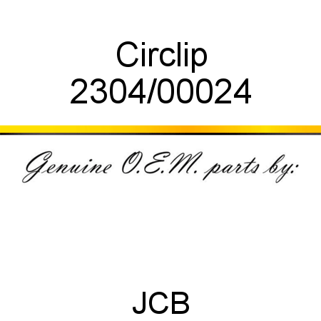 Circlip 2304/00024