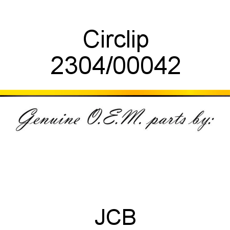 Circlip 2304/00042