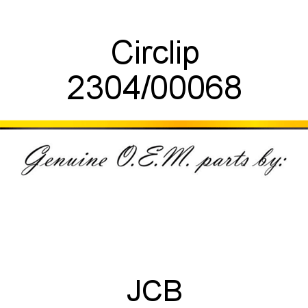 Circlip 2304/00068