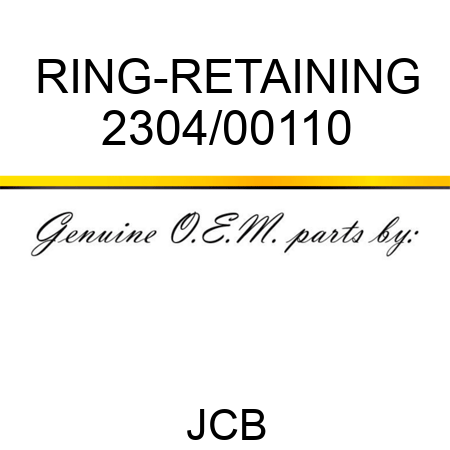 RING-RETAINING 2304/00110