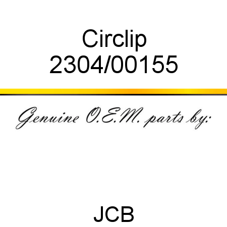 Circlip 2304/00155