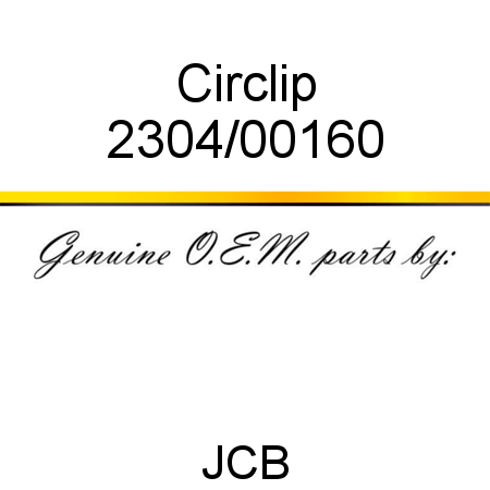 Circlip 2304/00160