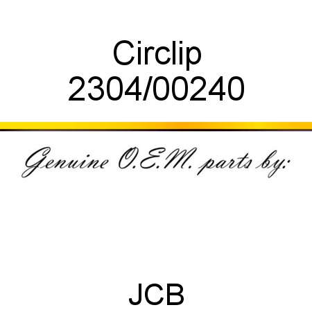 Circlip 2304/00240