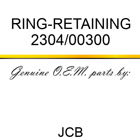 RING-RETAINING 2304/00300