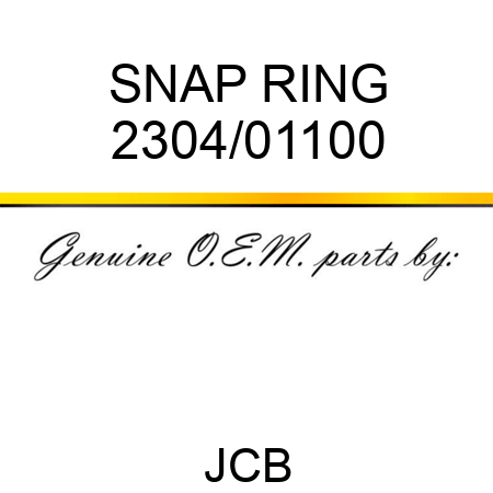 SNAP RING 2304/01100
