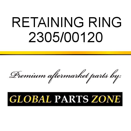 RETAINING RING 2305/00120