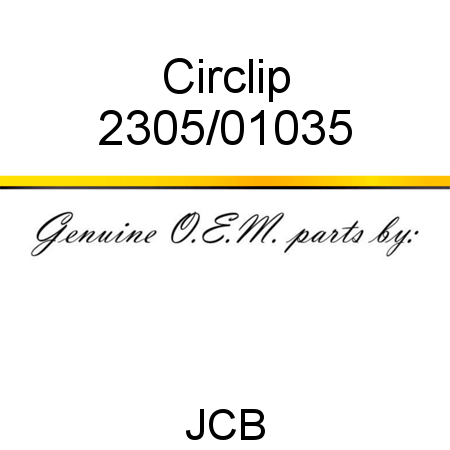Circlip 2305/01035