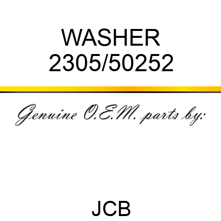 WASHER 2305/50252
