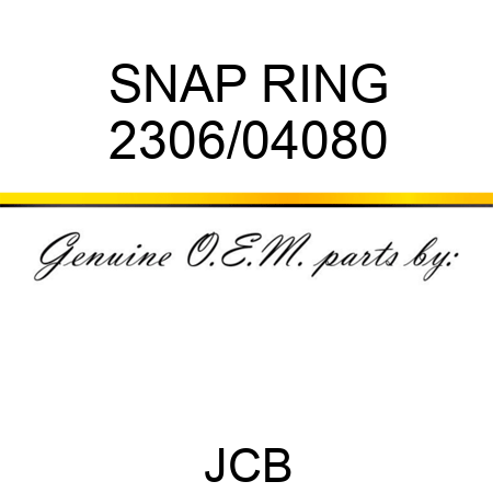 SNAP RING 2306/04080