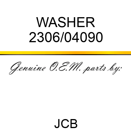 WASHER 2306/04090