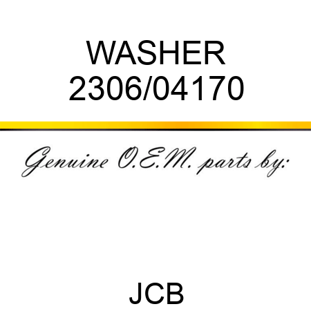 WASHER 2306/04170