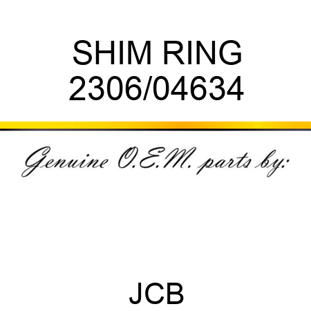 SHIM RING 2306/04634