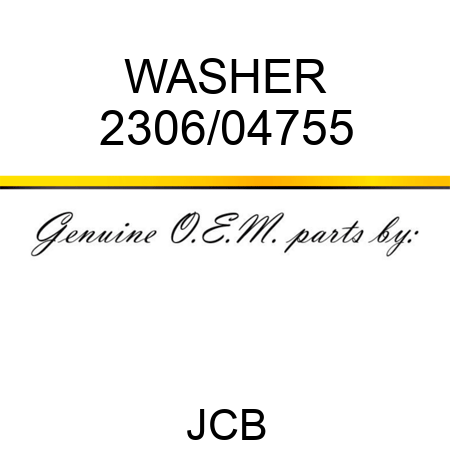 WASHER 2306/04755