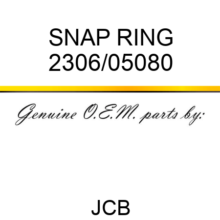 SNAP RING 2306/05080