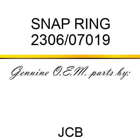 SNAP RING 2306/07019