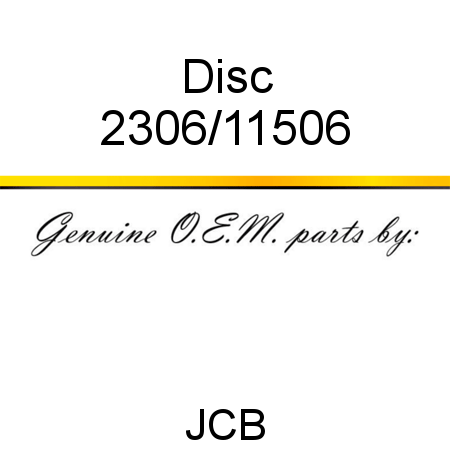 Disc 2306/11506