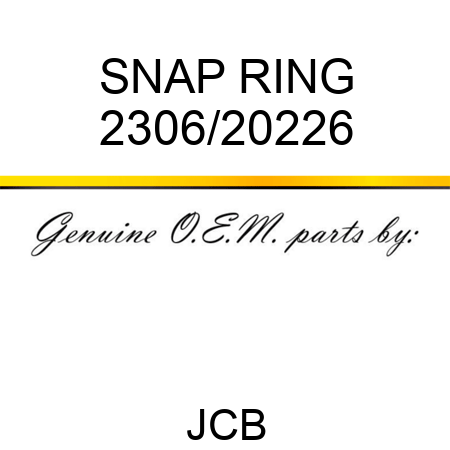 SNAP RING 2306/20226