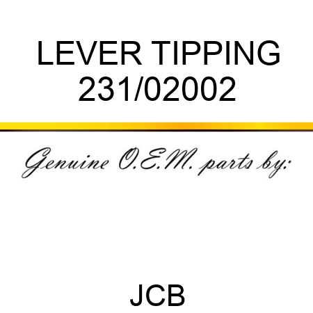 LEVER TIPPING 231/02002