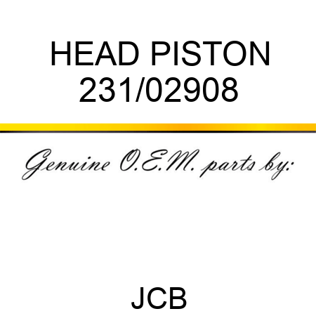 HEAD PISTON 231/02908