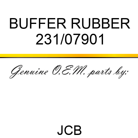 BUFFER RUBBER 231/07901