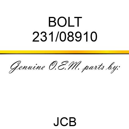 BOLT 231/08910