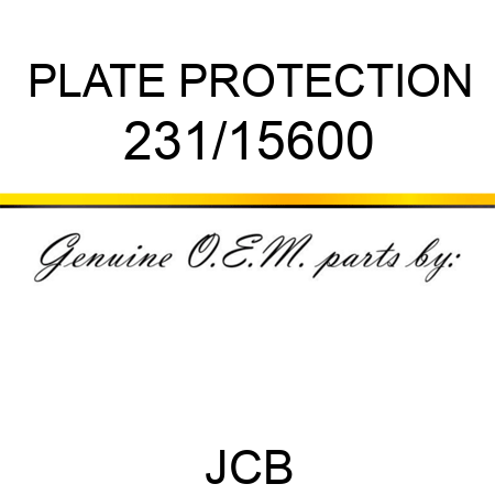 PLATE PROTECTION 231/15600