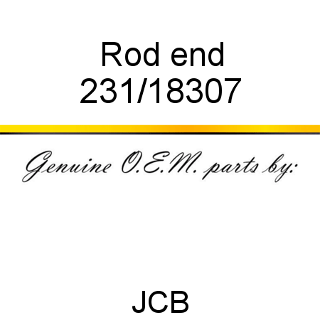 Rod, end 231/18307