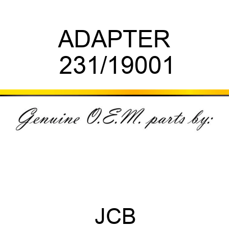 ADAPTER 231/19001