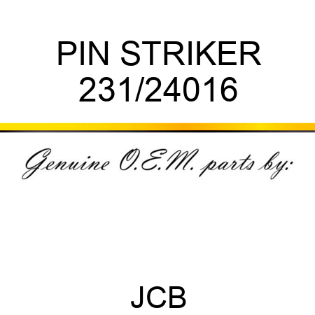 PIN STRIKER 231/24016