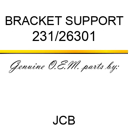 BRACKET SUPPORT 231/26301