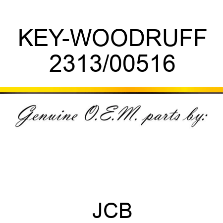 KEY-WOODRUFF 2313/00516