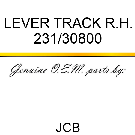 LEVER TRACK R.H. 231/30800