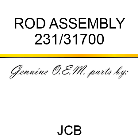 ROD ASSEMBLY 231/31700