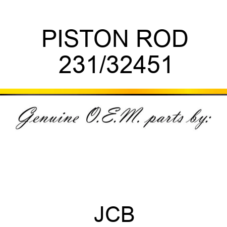 PISTON ROD 231/32451
