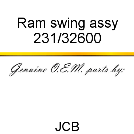 Ram, swing, assy 231/32600