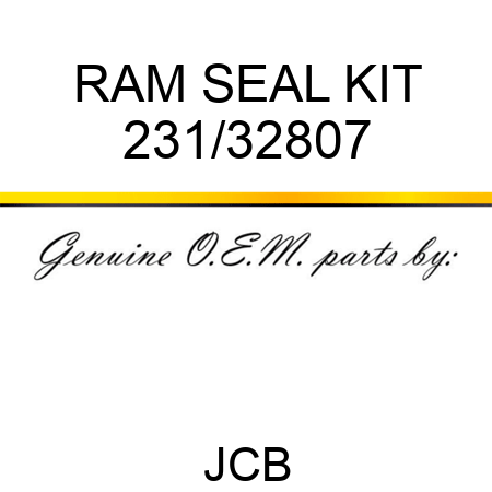 RAM SEAL KIT 231/32807