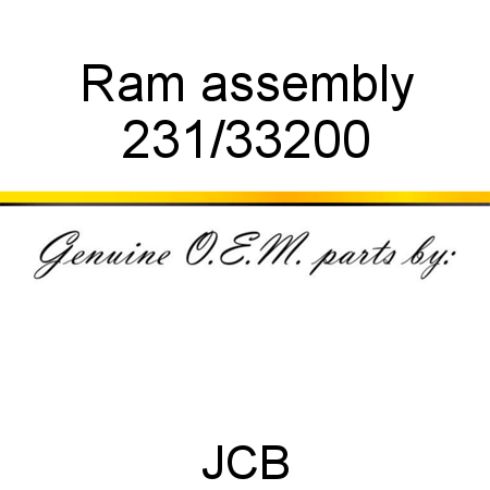 Ram, assembly 231/33200