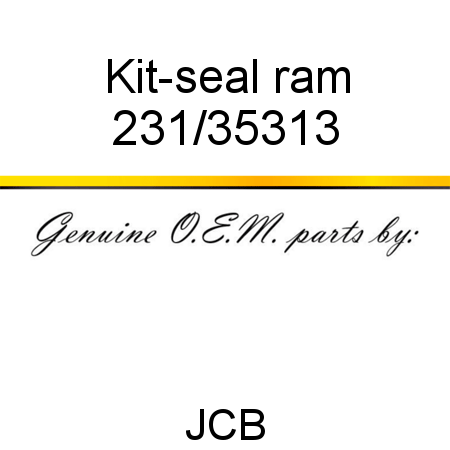 Kit-seal, ram 231/35313