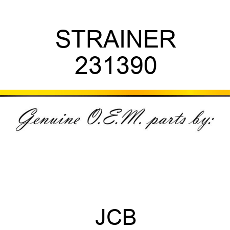 STRAINER 231390