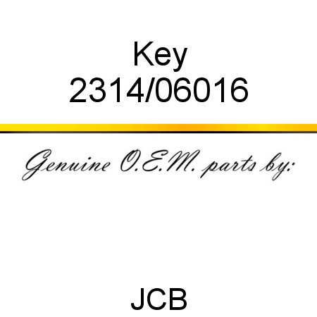 Key 2314/06016