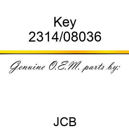 Key 2314/08036