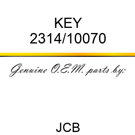 KEY 2314/10070