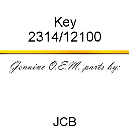 Key 2314/12100