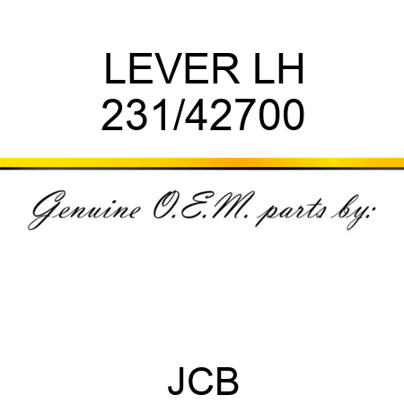 LEVER LH 231/42700
