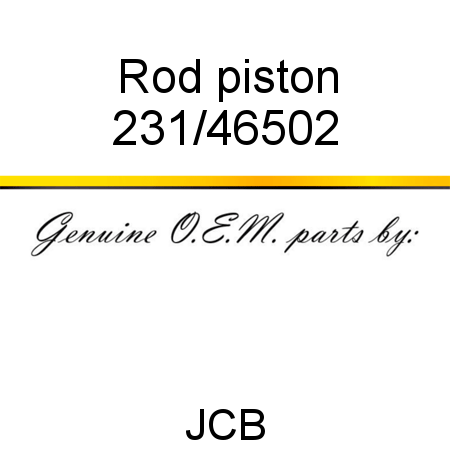 Rod, piston 231/46502