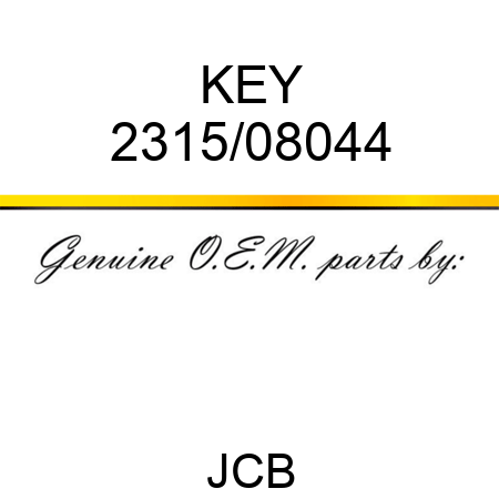 KEY 2315/08044