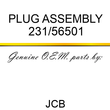 PLUG ASSEMBLY 231/56501