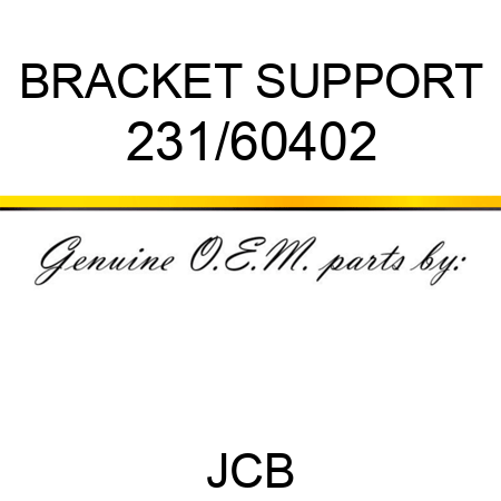 BRACKET SUPPORT 231/60402